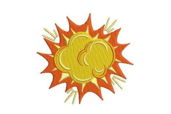 Comic Book Style Explosion Embroidery Review