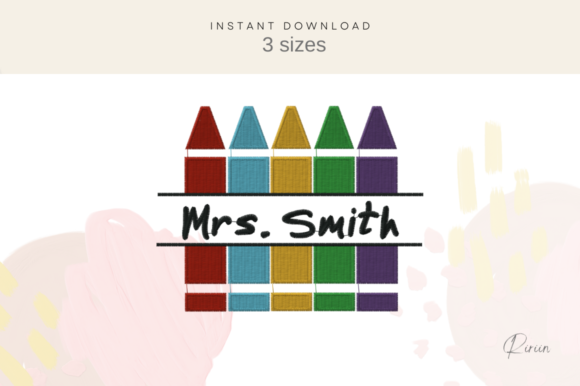 Crayon Split Monogram Embroidery Review