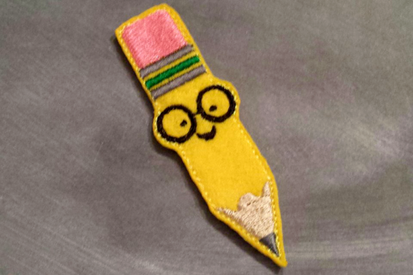 Pencil Nerd: A Charming Applique for Personalized Gifts